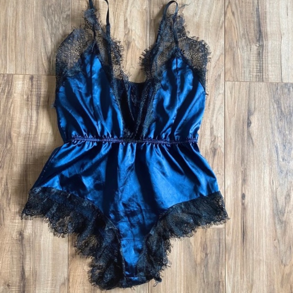 Satin Lace Romper